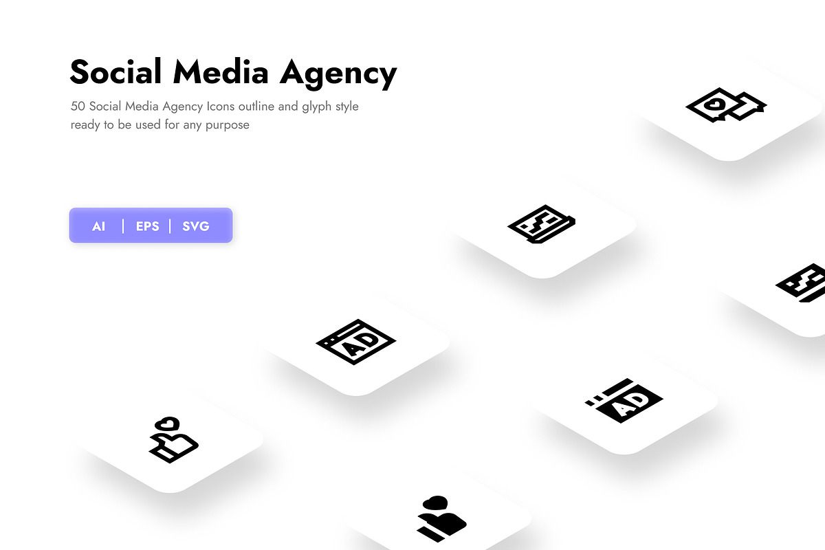 Social Media Agency Icons, a Duotone Icon by HacaStudio (Photo 1 of 3)