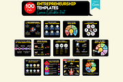 Entrepreneurship Infographics Posts, a Social Media Template by Viral Content Design (Thumbnail 2 of 4)