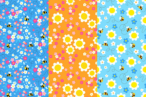 Seamless Pattern Summertime