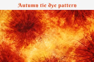 Autumn Tie Dye Pattern