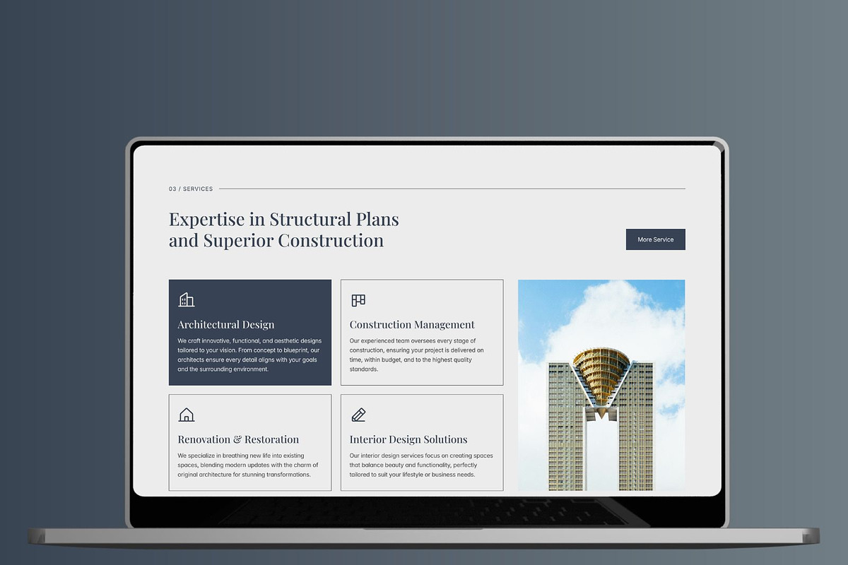 Anemir - Architects Framer, an UI Kit Template by Frameko (Photo 4 of 6)