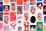 Dopamine Art Prints Bundle 100, a Background Graphic by Tomasz Ganclerz (Thumbnail 5 of 6)