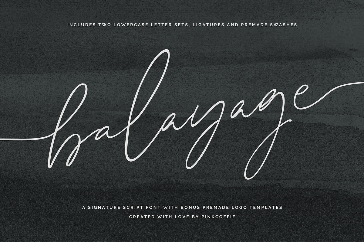 Balayage | Signature Script + Logos, a Script Font by Pink Coffie (Photo 12 of 13)