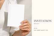 Handheld 5x7 Invitation Card Mockup, an Advertising Mockup by Serenefeeling (Thumbnail 1 of 7)