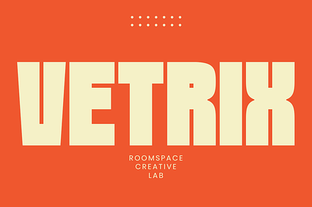 Vetrix - Bold Sans Serif Font, a Sans Serif Font by roomspace