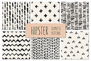 Hipster Seamless Patterns Set 1, a Pattern Graphic by Curly_Pat (Thumbnail 1 of 7)