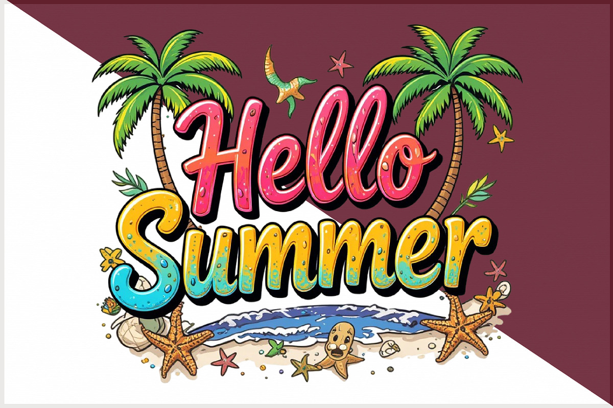 Retro Hello Summer PNG, an Illustration by Sublimation Artist (Photo 3 of 6)