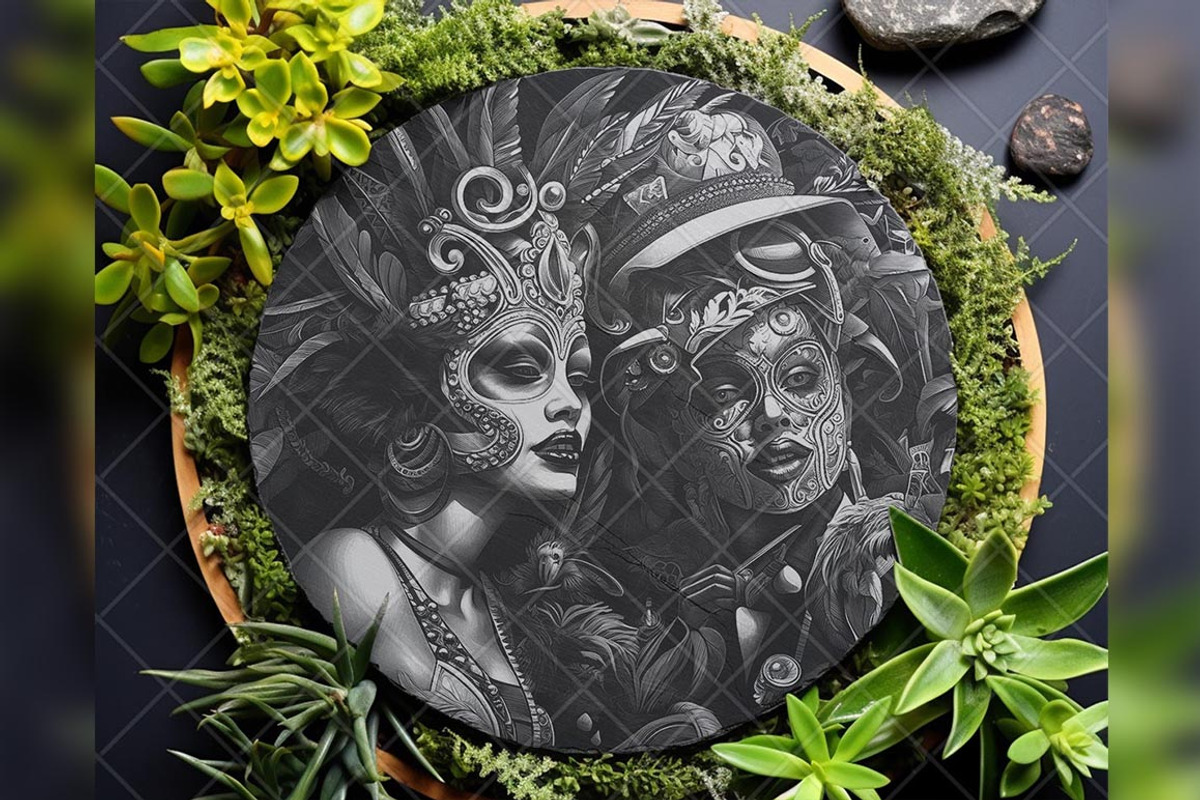 Mardi Gras Masks Carnival Party, a Background Graphic by LaseredNinja (Photo 6 of 7)