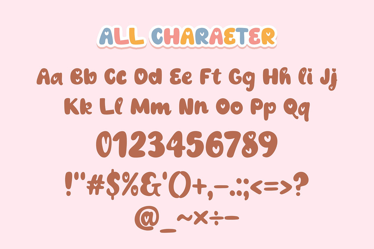 Love All Font, a Handwritten Font by MyFontsShop (Photo 5 of 5)