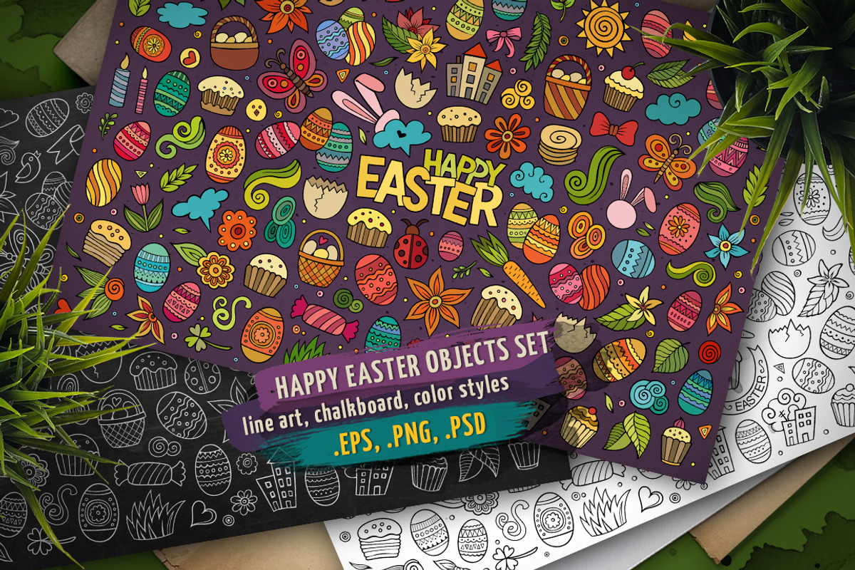 Easter Objects & Symbols Set, an Object Graphic by BALABOLKA (Photo 1 of 4)