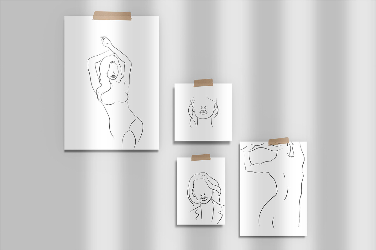 Women's Line Art Illustrations, a Person Illustration by La Petite Line Art (Photo 9 of 17)