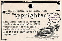 "typrighter"-Amazing Typewriter Font
