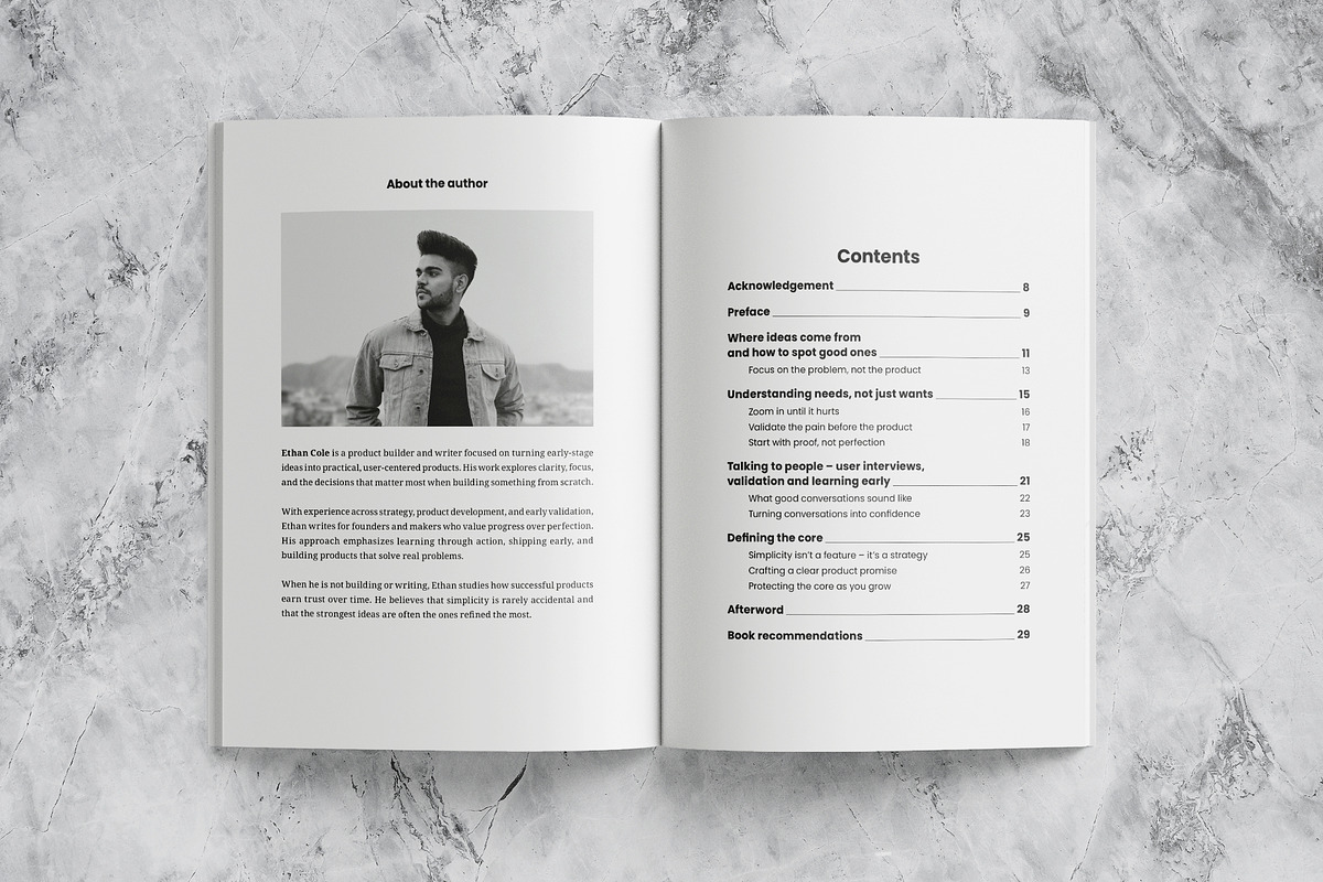 Simple Book Template, a Brochure Template by Template Temple (Photo 4 of 15)
