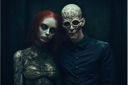 Intimidating Man and woman in creepy, a Beauty & Fashion Photo by Ylivdesign