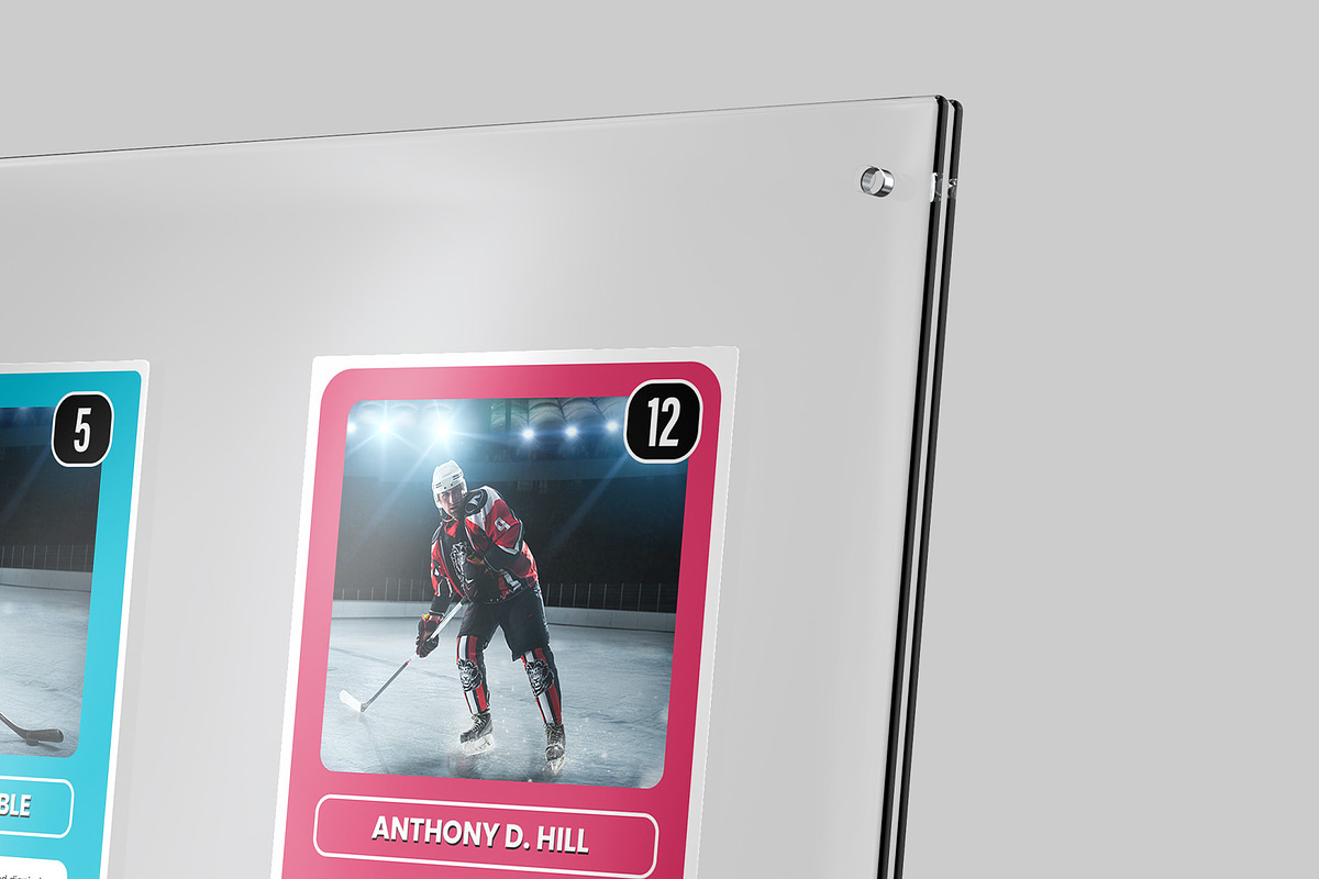 Acrylic Trading Card Display Mockup, an Advertising Mockup by Illusiongraphic (Photo 20 of 24)