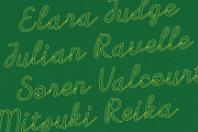 CS Abiola Dashed, a Script Font by Craft Supply Co. (Thumbnail 3 of 8)