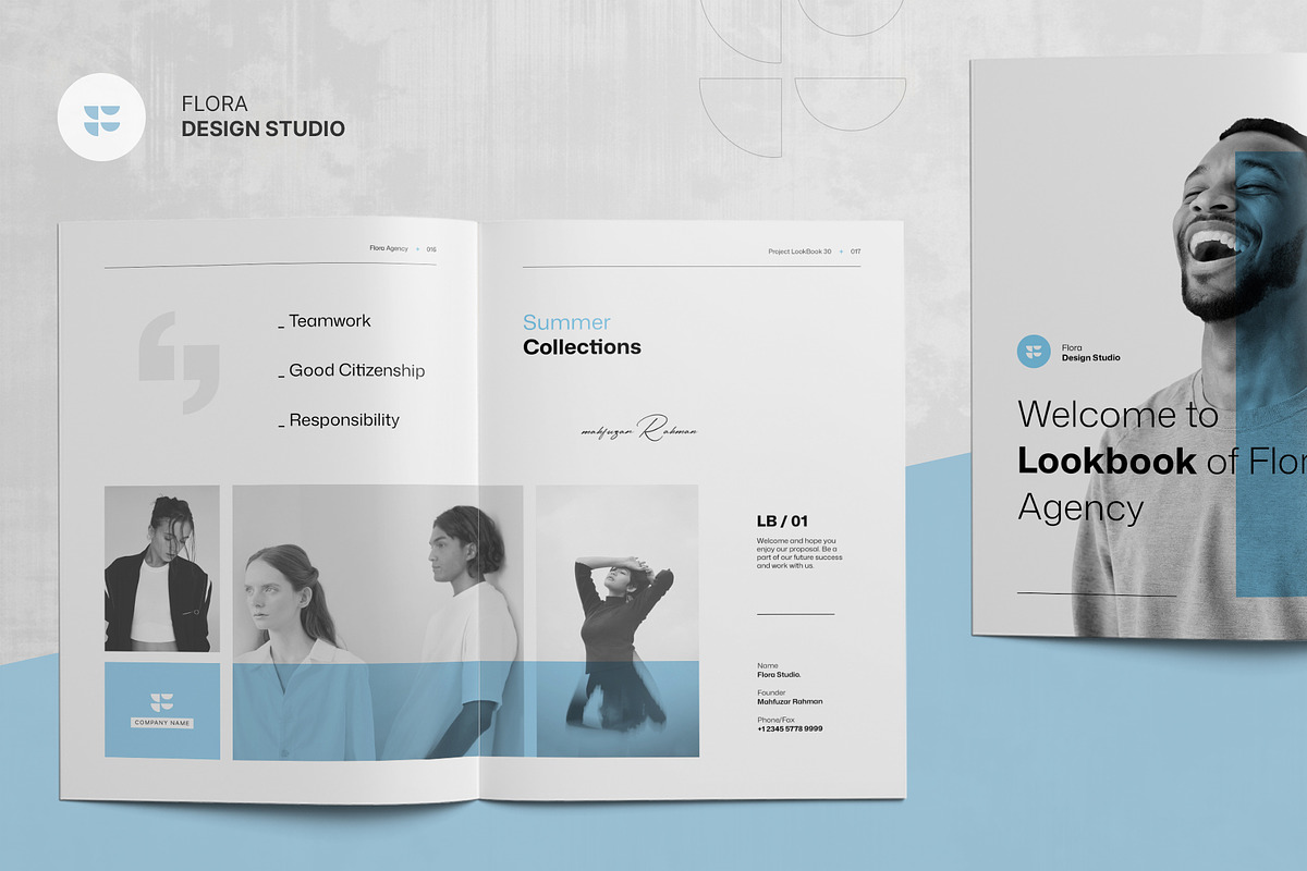 FLORA | Look Book Template, a Brochure Template by KreateTribe (Photo 9 of 10)
