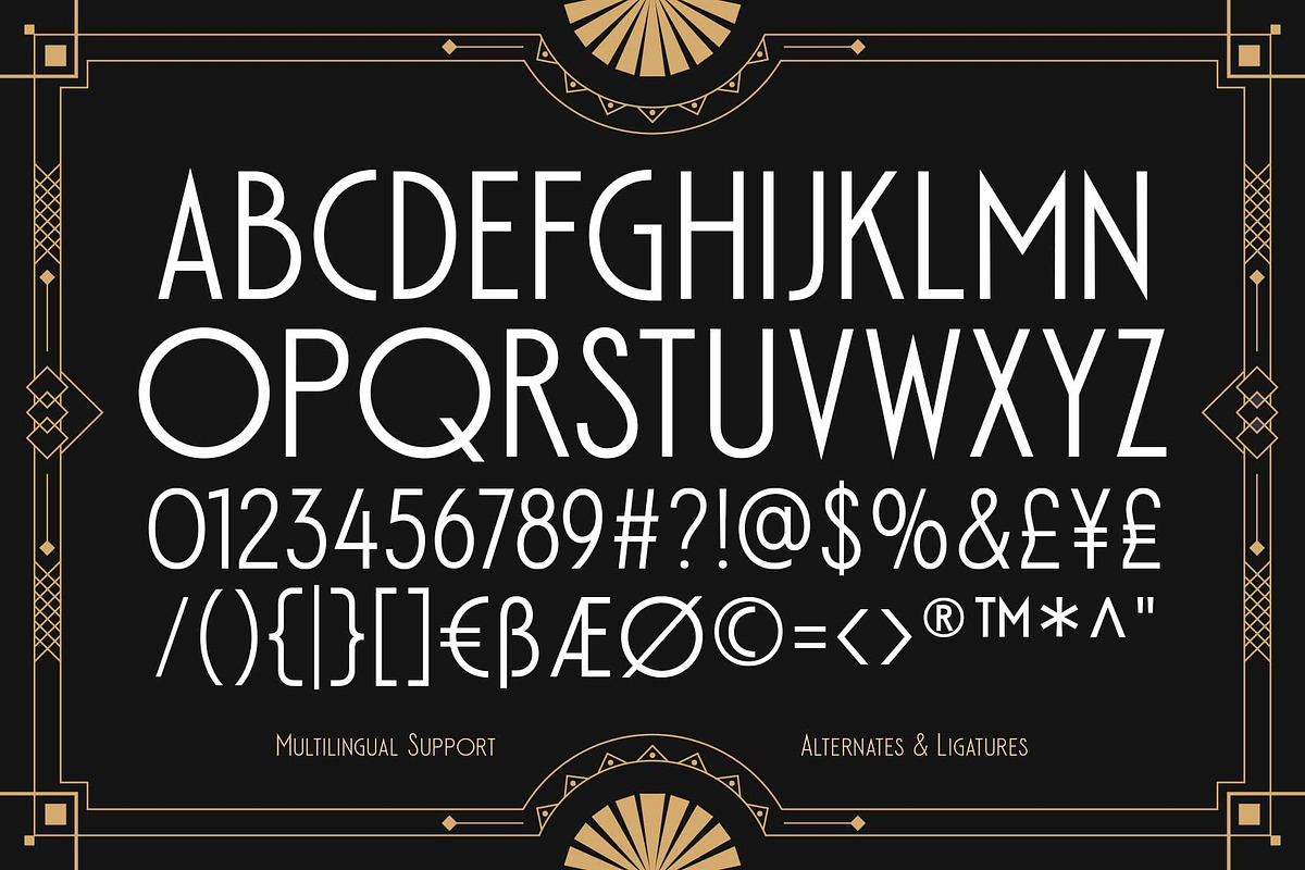 Art Deco Style - Emoritz, a Sans Serif Font by Novitype (Photo 14 of 14)