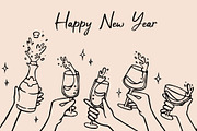 Celebration. Doodle collection, an Object Graphic by made by Tanya (Thumbnail 3 of 3)