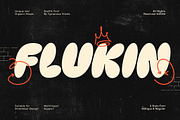 Flukin - Bubble Balloon Graffiti, a Sans Serif Font by Typia Nesia (Thumbnail 1 of 13)