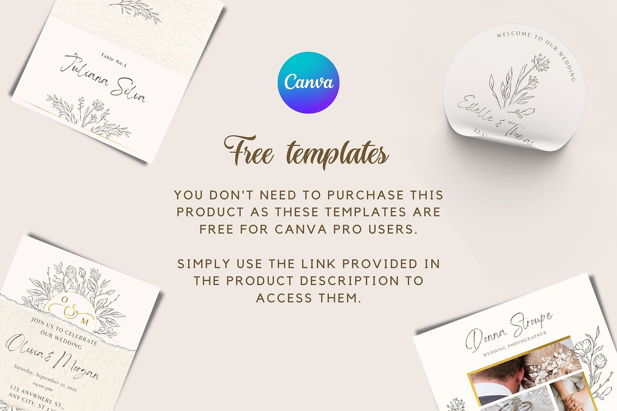 Wedding Template Bundle Canva PRO, a Social Media Template by Red Ink (Photo 2 of 7)