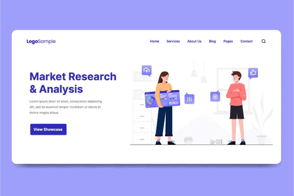 Landing Page Illustration, a Templates & Theme by anamwp (Photo 1 of 2)