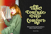Breaking March - Groovy Bold Serif, a Serif Font by Sarid Ezra (Thumbnail 2 of 11)