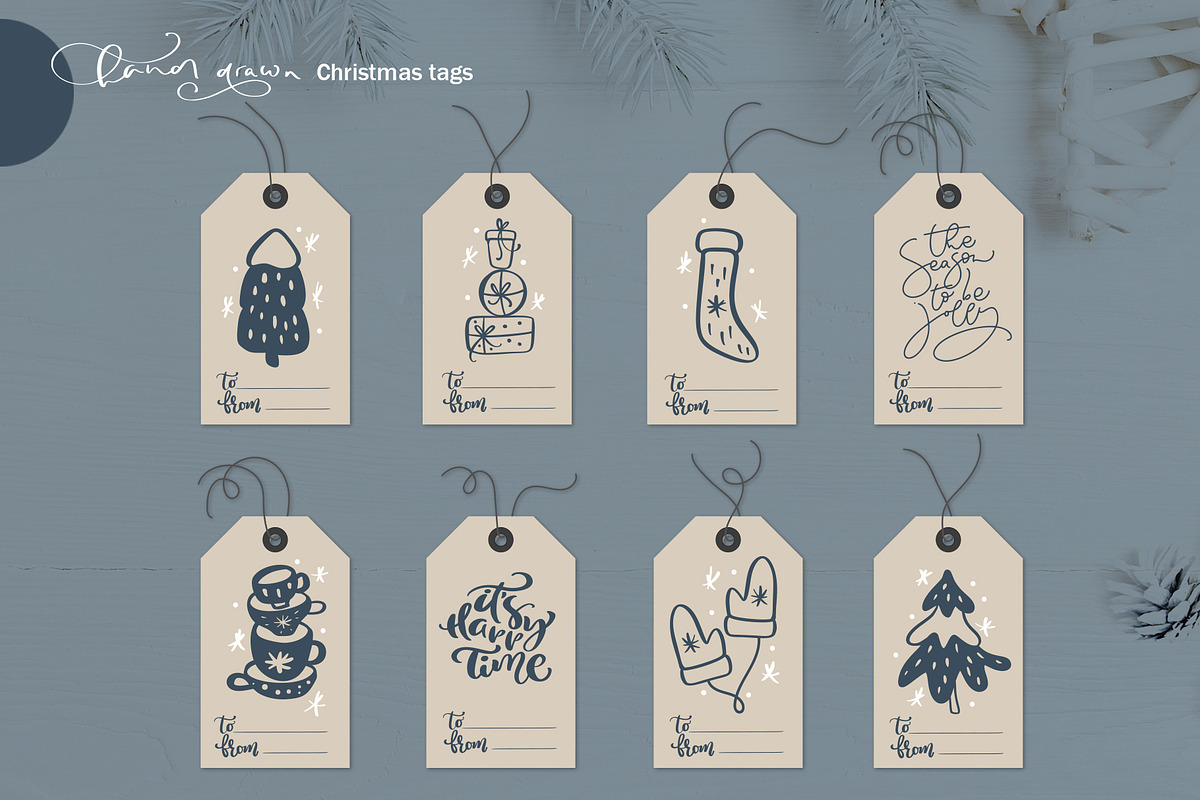 Merry Christmas nordic, an Object Graphic by Happy Letters (Photo 13 of 15)