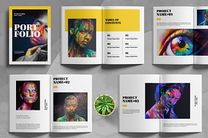 Portfolio Magazine Layout, a Magazine Template by ContestDesign
