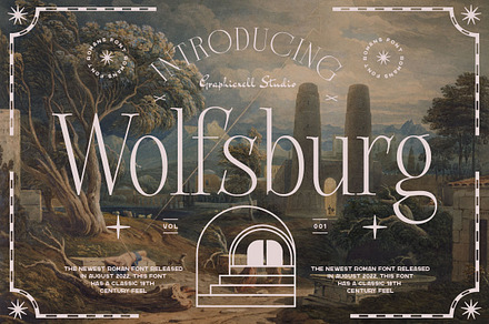 Wolfsburg - Romans Font, a Serif Font by Graphicxell