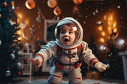 Baby astronaut - 36 images, a Person Illustration by Handmadefont (Thumbnail 9 of 10)