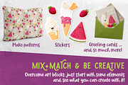 Procreate Icecream & Fruits Stamps, a Brush Add-On by PrettyLittlePigs (Thumbnail 4 of 9)