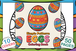 Simple Patten Eggs Coloring Book, a Seasonal Illustration by Coco Bloom