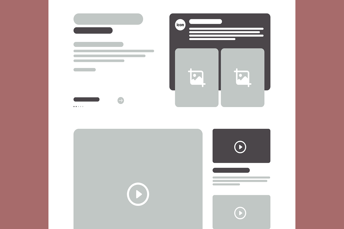 Wireframe Landing Page Design, a Wireframe Template by MightyDesign (Photo 3 of 10)