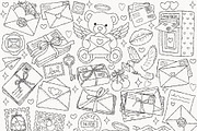Love Mail Clipart Bundle | Valentine, a Seasonal Illustration by TitaLivingArt (Thumbnail 2 of 9)