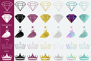 Procreate vintage feminine brushes, a Shape Add-On by Ducatum (Thumbnail 2 of 10)