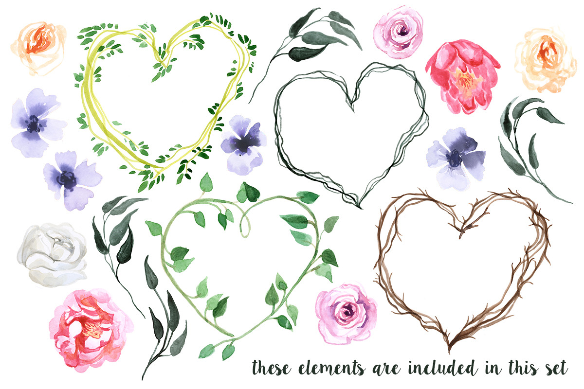 Create Your Own Heart Wreath, an Illustration by Digital Press Creation (Photo 3 of 3)