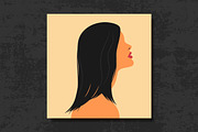 Abstract Female Portrait Profile Vie, a Person Illustration by PsychocheArt (Thumbnail 2 of 3)