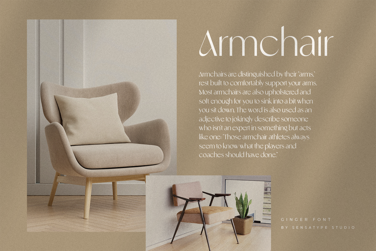 Ginger - Modern Stylish Font, a Sans Serif Font by Sensatype (Photo 17 of 20)