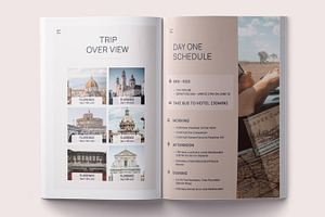 Travel Itinerary Book, Travel Guide