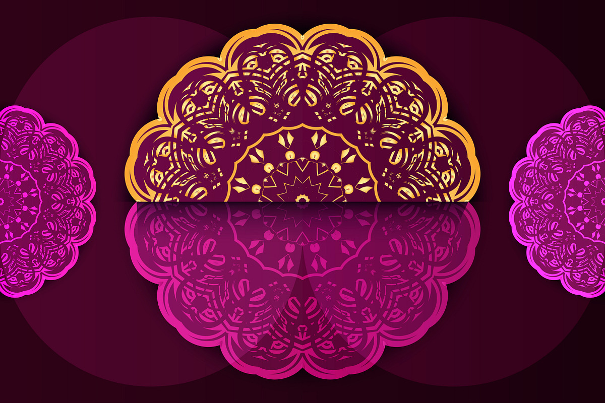 Mandala Oriental Floral art Bundle, a Background Graphic by NJ Himel (Photo 41 of 97)