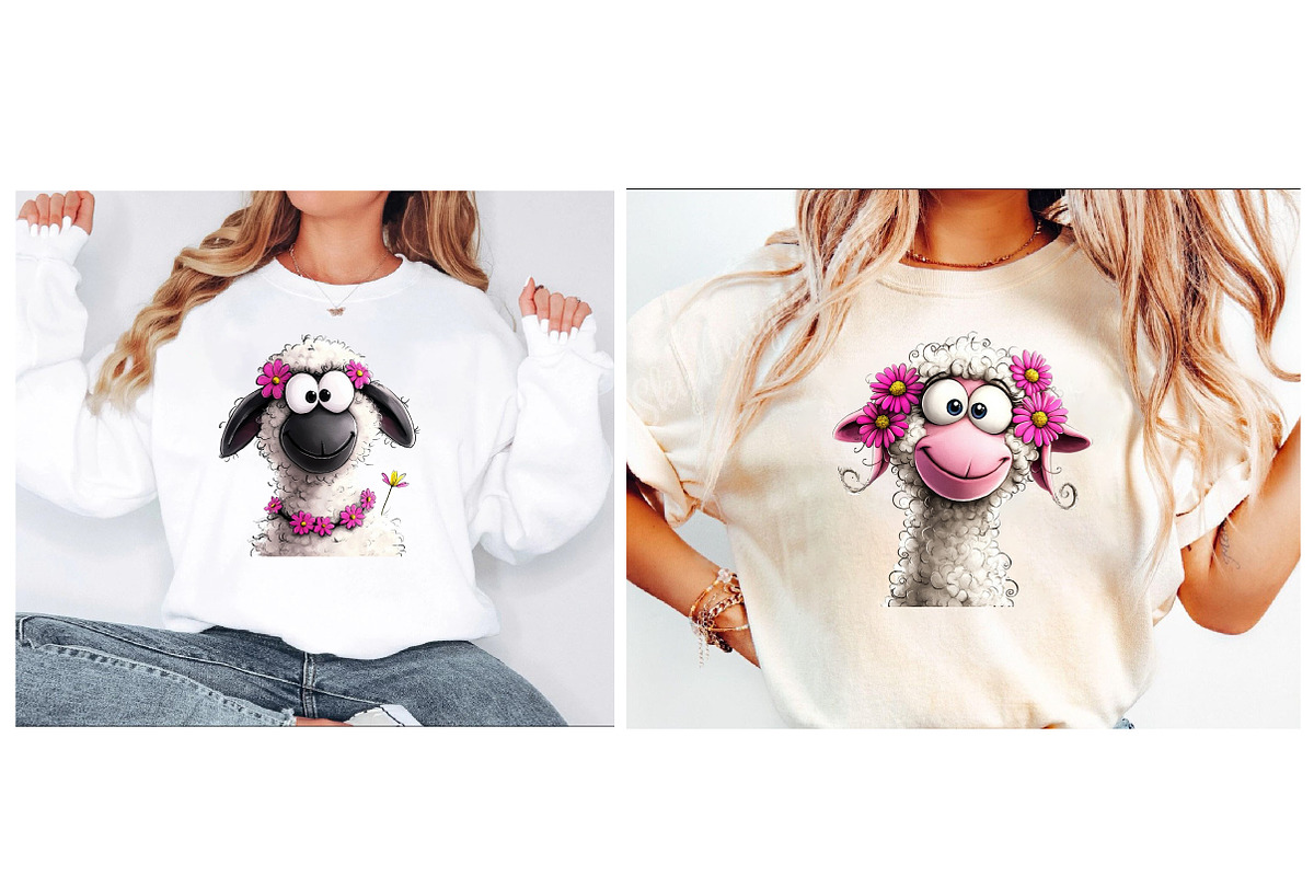 Quirky Sheep Clipart, an Illustration by Designworld (Photo 2 of 6)