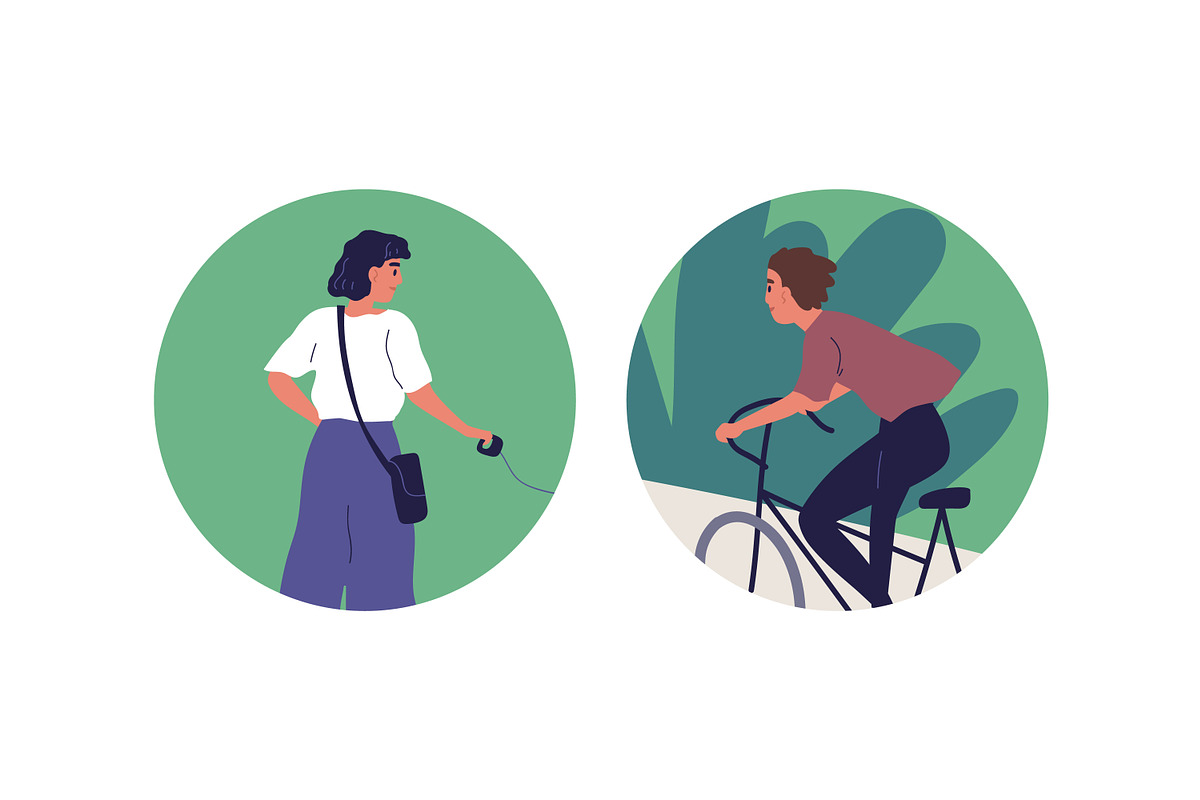 People walking in city park, a Person Illustration by Good Studio (Photo 3 of 3)