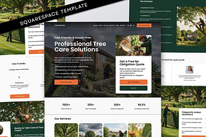Tree Service Squarespace Template