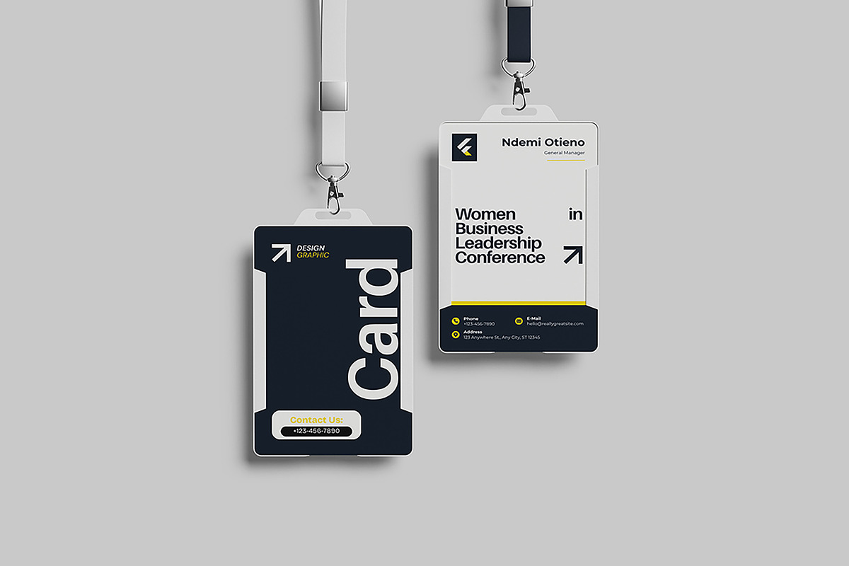 High Quality ID Card Mockup, an Advertising Mockup by Difa Design (Photo 4 of 5)