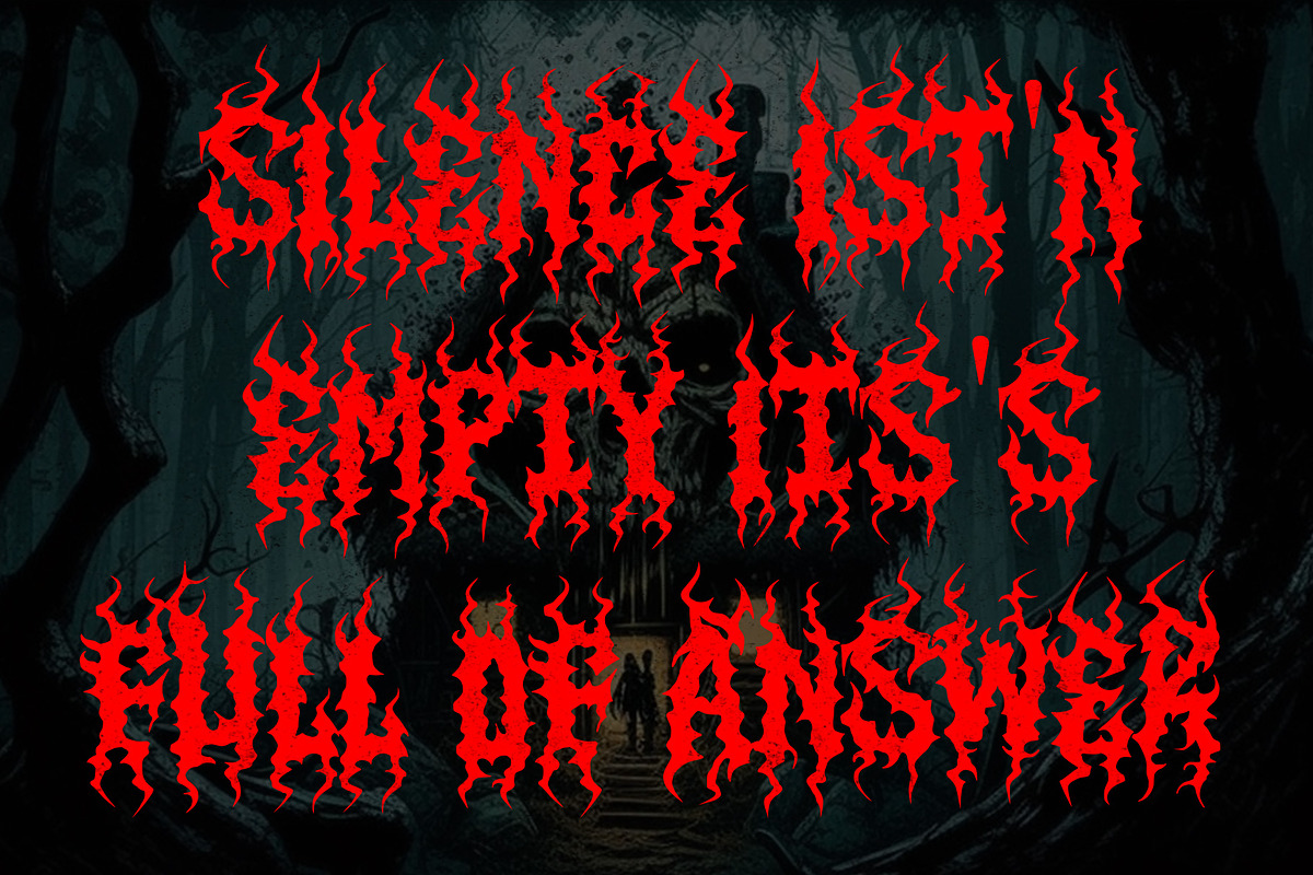 ZERION - Black Metal Font, a Blackletter Font by Fonday Studio (Photo 5 of 6)