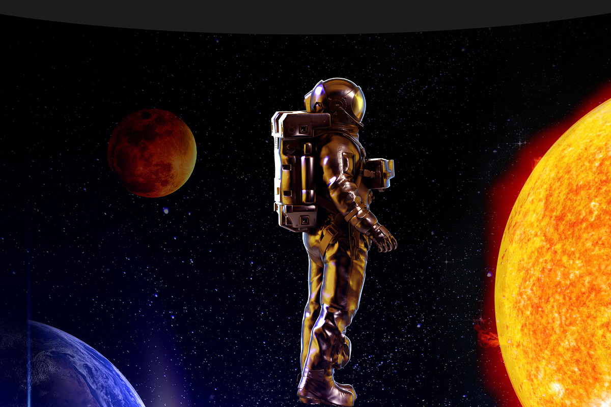 3D Mockup Space Astronaut #06, a Product Mockup by ARKS ACADEMY (Photo 6 of 7)