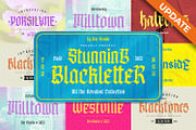 Stunning Blackletter Bundle Font, a Blackletter Font by Vintage Division (Thumbnail 1 of 7)