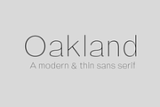 Oakland Sans Serif, a Sans Serif Font by Graceful Market (Thumbnail 1 of 3)