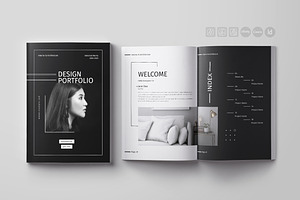 Interior Design / Portfolio Template, a Brochure Template by Spark_Creative